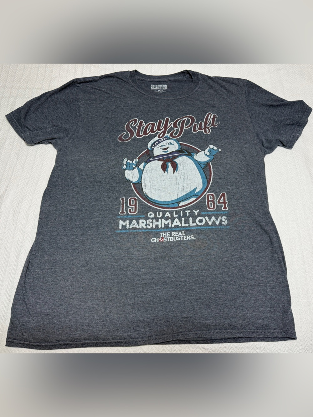 Official Ghostbusters Stay Puft Marshmellow Man Men's Shirt American Classics XL